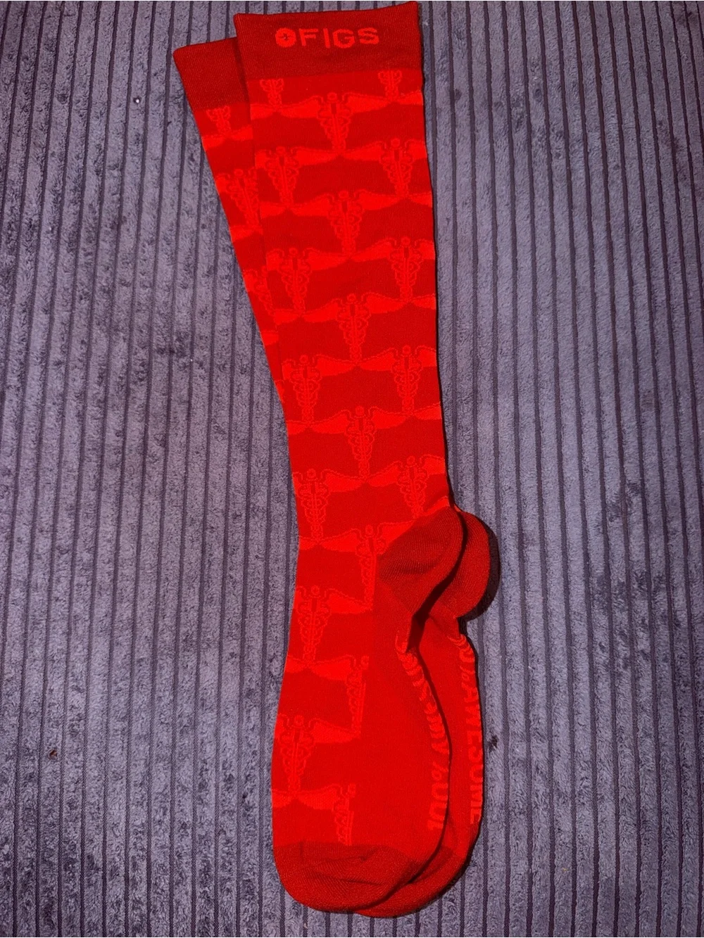 FIGS Red Compression Socks